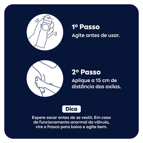 Desodorante Antitranspirante Masculino Nivea Men Invisible For Black & White Aerossol, 1 Unidade Com 200Ml