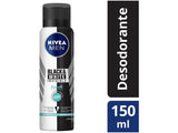 Desodorante Antitranspirante Masculino Nivea Men Invisible For Black & White Fresh Aerossol, 1 Unidade Com 150Ml