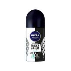 Desodorante Antitranspirante Masculino Nivea Men Invisible For Black & White Fresh Roll-On, 1 Unidade Com 50Ml