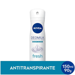 Desodorante Antitranspirante Nivea Deomilk Beauty Elixir Fresh Aerossol, 1 Unidade Com 150Ml