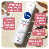 Desodorante Antitranspirante Nivea Deomilk Beauty Elixir Sensitive Aerossol, 1 Unidade Com 150Ml