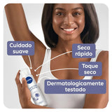 Desodorante Antitranspirante Nivea Pele Sensível Sem Perfume, Aerossol, 1 Unidade Com 150Ml