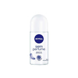 Desodorante Antitranspirante Nivea Pele Sensível Sem Perfume, Roll-On, 1 Unidade Com 50Ml