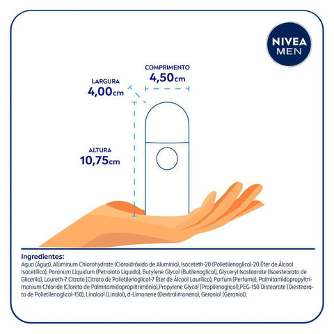 Desodorante Antitranspirante Roll On Nivea Invisible for Black & White 50ml
