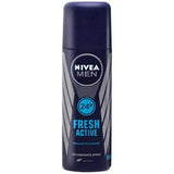 Desodorante Masculino Nivea For Men Fresh Active Spray, 1 Unidade Com 90Ml