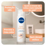 Desodorante Nivea Dermo Clareador 3 Em 1 - Aerossol, 1 Unidade Com 150Ml