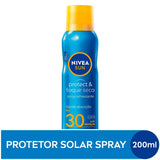 Protetor Solar Corporal Nivea Sun Protect & Toque Seco Spray  FPS 30 - 200 mL