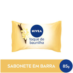 Sabonete Hidratante Nivea Toque de Baunilha, Barra, 1 Unidade Com 85G