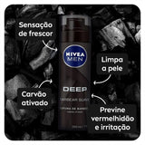 Espuma Para Barbear Nivea Men Deep Suave Com 200Ml