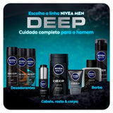 Espuma Para Barbear Nivea Men Deep Suave Com 200Ml