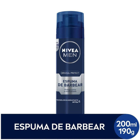 Espuma Para Barbear Nivea Men Original Protect 200Ml