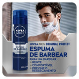 Espuma Para Barbear Nivea Men Original Protect 200Ml