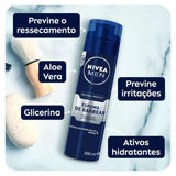 Espuma Para Barbear Nivea Men Original Protect 200Ml