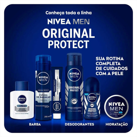 Espuma Para Barbear Nivea Men Original Protect 200Ml