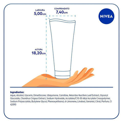 Gel Creme Firmador Nivea Q10 Bye Bye Celulite 200Ml