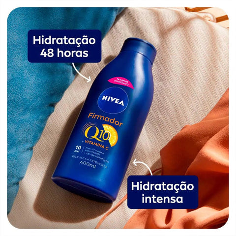 Hidratante Corporal Firmador Nivea Q10 + Vitamina C Pele Seca À Extrasseca 1 Unidade Com 400Ml