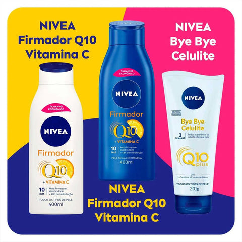 Hidratante Corporal Firmador Nivea Q10 + Vitamina C Pele Seca À Extrasseca 1 Unidade Com 400Ml