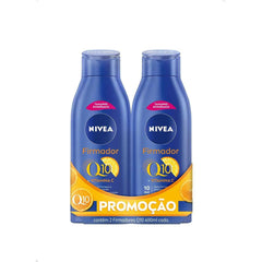 Hidratante Corporal Firmador Nivea Q10 + Vitamina C Pele Seca À Extrasseca 2 Unidades Com 400Ml Cada, 40% de Desconto Na 2º Unidade