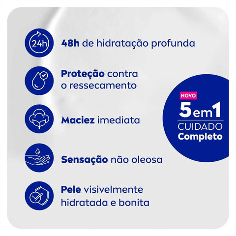 Hidratante Corporal Nivea Milk Hidratação Profunda Loção, 1 Unidade Com 400Ml