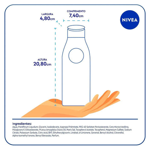Hidratante Corporal Nivea Milk Hidratação Profunda Loção, 1 Unidade Com 400Ml