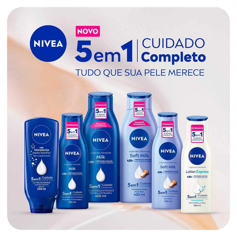 Hidratante Corporal Nivea Milk Hidratação Profunda Loção, 1 Unidade Com 400Ml