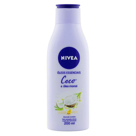 Hidratante Corporal Nivea Óleos Essenciais Coco e Óleo de Monoi Com 200Ml