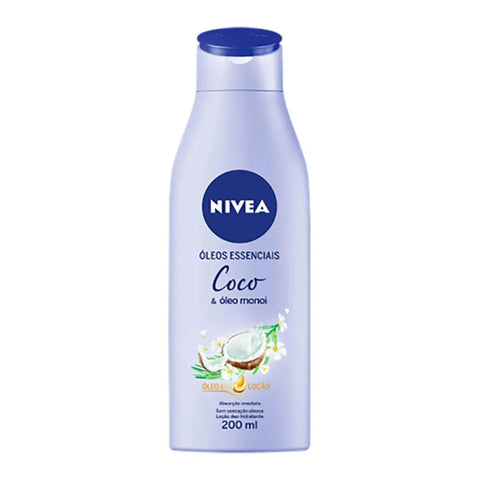Hidratante Corporal Nivea Óleos Essenciais Coco e Óleo de Monoi Com 200Ml