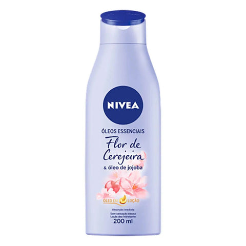 Hidratante Corporal Nivea Óleos Essenciais Flor de Cerejeira e Óleo de Jojoba Com 200Ml