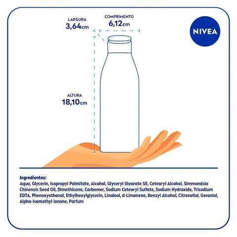 Hidratante Corporal Nivea Óleos Essenciais Flor de Cerejeira e Óleo de Jojoba Com 200Ml