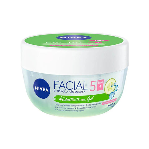 Hidratante Em Gel Facial Nivea Ácido Hialurônico e Pepino 100G