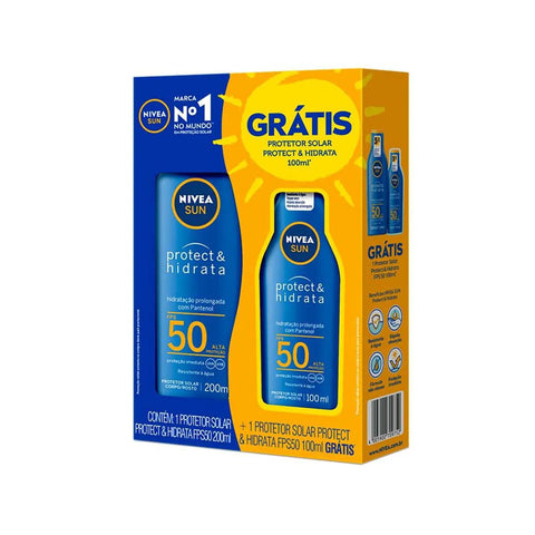 Kit Nivea Sun Protetor Solar Protect&Hidrata  FPS 50 - 200 mL + 100 mL