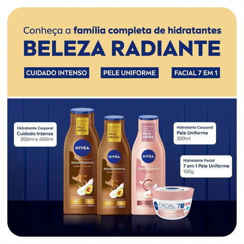 Loção Nivea Radiante Pel Negr 400 Ml