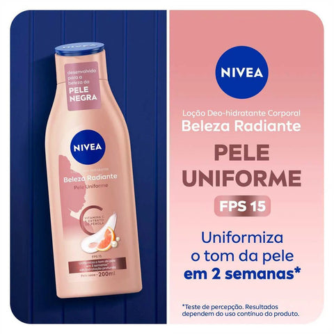 Loção Nivea Uniforme Pel Negr 200 Ml