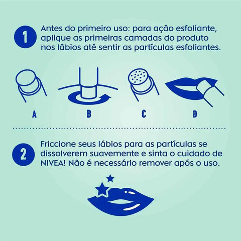 Nivea Balsamo Esfoliante Labial Aloe Vera 4.8G