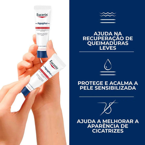 Pomada Reparadora Intensiva Eucerin Aquaphor 9G, 2 Unidades