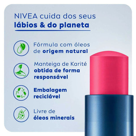 Protetor Labial Color Rosa Pink 4,8G