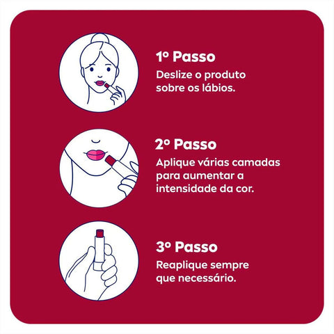 Protetor Labial Color Vermelho 4,8G
