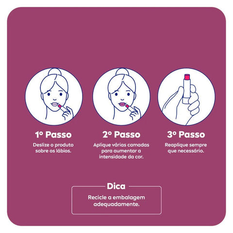 Protetor Labial Color Violeta 4,8G