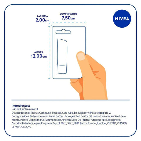 Protetor Labial Nivea Amora Shine Com Cor 4,8G