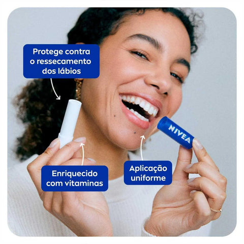 Protetor Labial Nivea Essential Care 4,8G