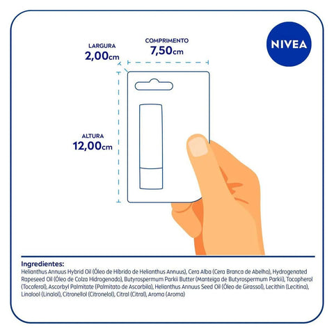 Protetor Labial Nivea Essential Care 4,8G