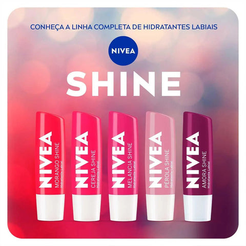 Protetor Labial Nivea Lipe Care Morango 4,8G