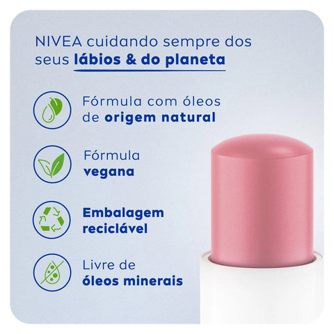 Protetor Labial Nivea Lipe Care Perola 4,8G