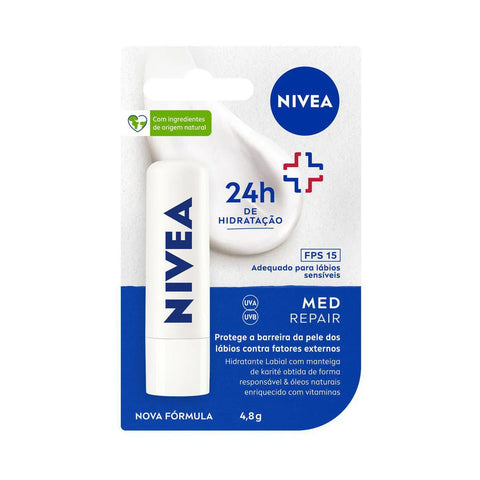 Protetor Labial Nivea Med Repair  FPS 15 - 4,8 g