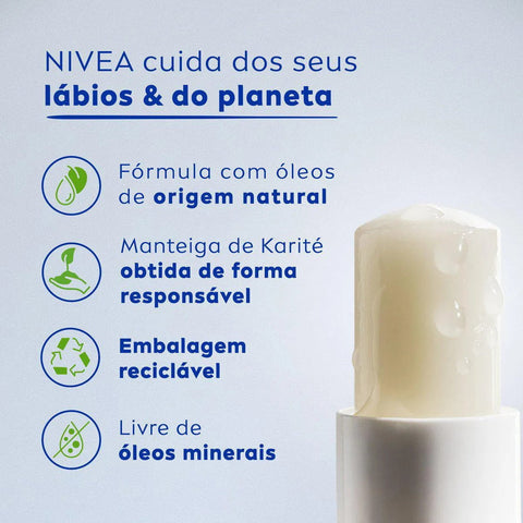 Protetor Labial Nivea Med Repair  FPS 15 - 4,8 g