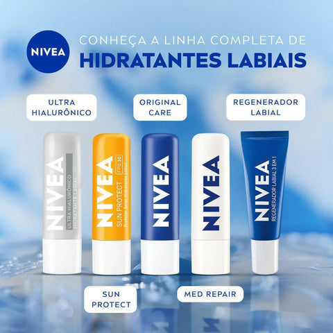 Protetor Labial Nivea Med Repair  FPS 15 - 4,8 g