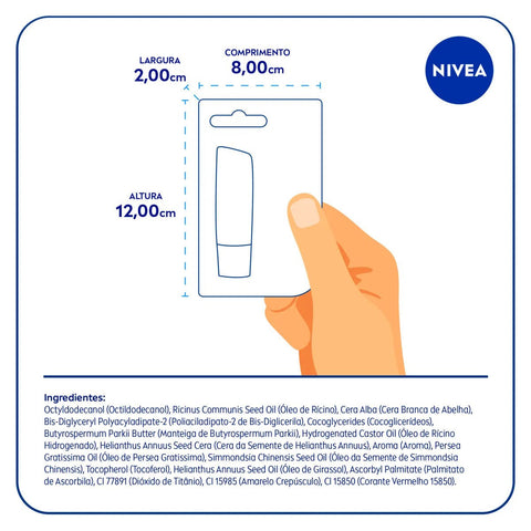 Protetor Labial Pessego Moana 4,8G
