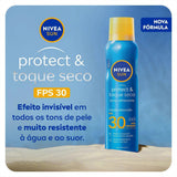Protetor Solar Corporal Nivea Sun Protect & Toque Seco Spray  FPS 30 - 200 mL