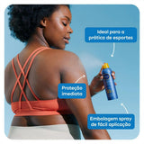 Protetor Solar Corporal Nivea Sun Protect & Toque Seco Spray  FPS 50 - 200 mL