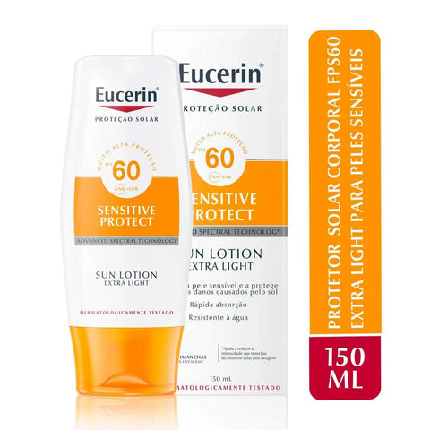 Protetor Solar Eucerin Sensitive Protect Extra Light  FPS 60 - 150 mL